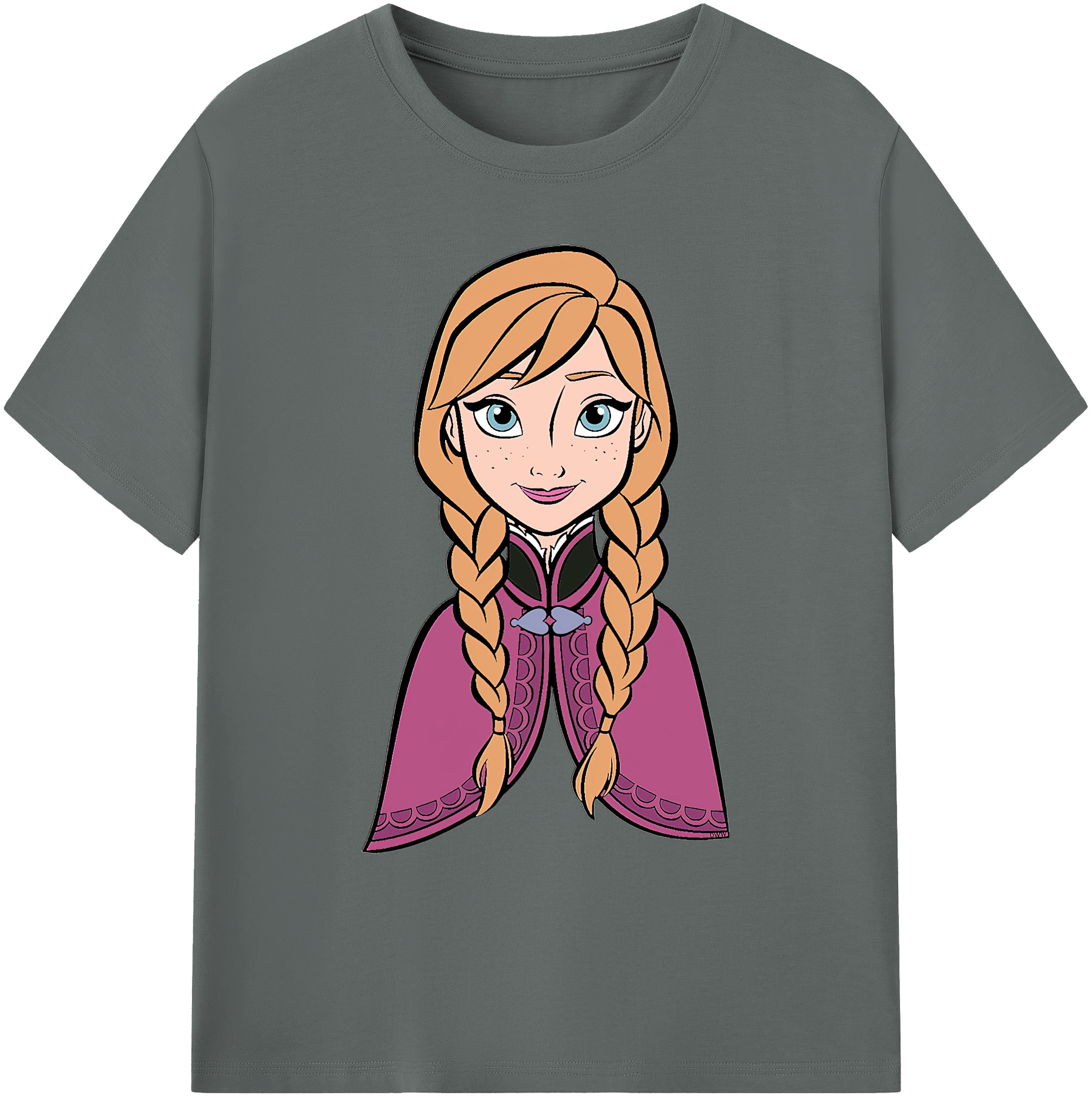 （画像用） アナと雪の女王 アンナ エルサ Frozen Anna Elsa 綿100％ メンズ半袖Tシャツ｜肌触りやわらか＆通気性
